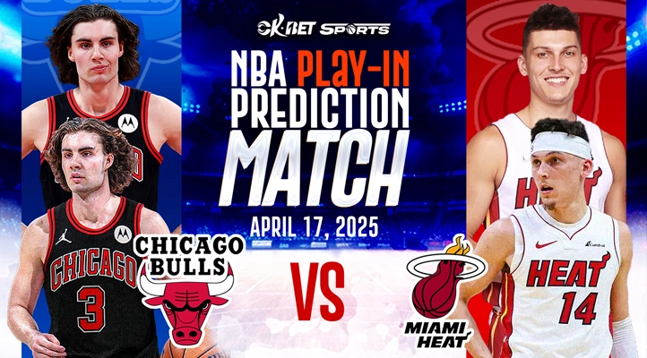 matchup of two people in match up of chicago bulls vs miami heat